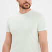 T-shirt en coton manches courtes vert pastel homme