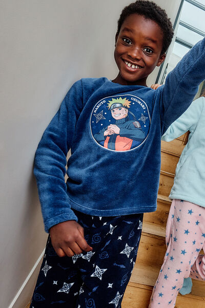 Ensemble pyjama Naruto coffret cadeau bleu gar&ccedil;on