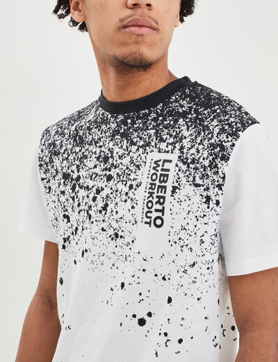 T-shirt manches courtes Liberto blanc homme