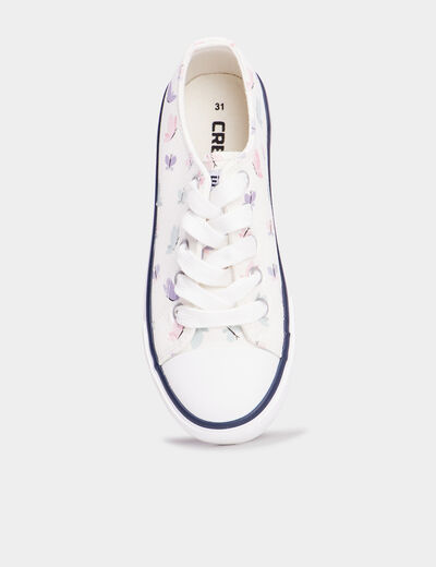 Tennis basses en toile à lacets Creeks multicolore fille