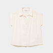Blouse manches courtes blanc femme