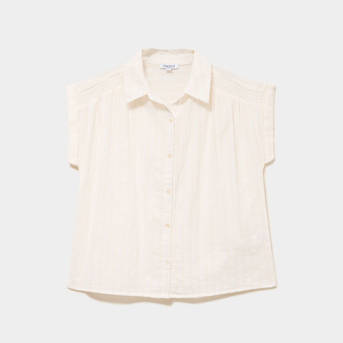 Blouse manches courtes blanc femme