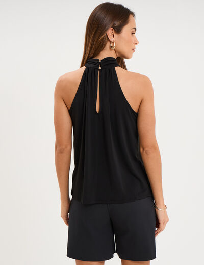 D&eacute;bardeur emmanchures am&eacute;ricaines noir femme