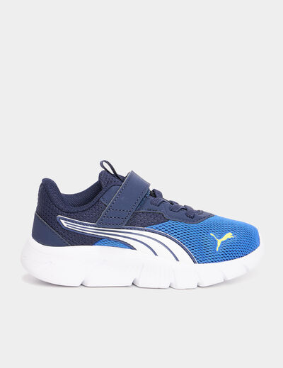 Baskets running à scratchs Puma bleu electrique garçon