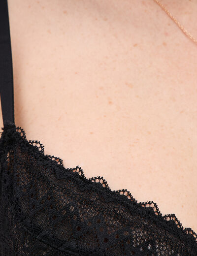 Soutien-gorge emboîtant dentelle noir femme