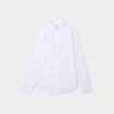 Chemise droite manches longues blanc homme