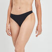 String couture invisible en microfibre noir femme
