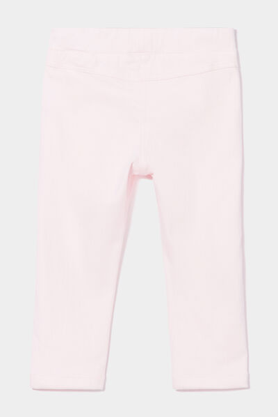 Pantalon tregging ajusté rose clair bébé fille