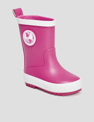 Bottes de pluie Trappeur rose bébé fille