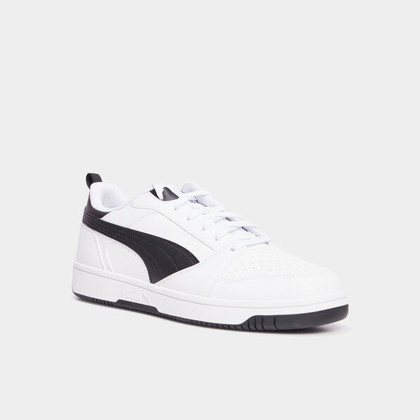 tennis basses lacets puma v6 blanc homme Tennis basses lacets Puma V6 blanc homme
