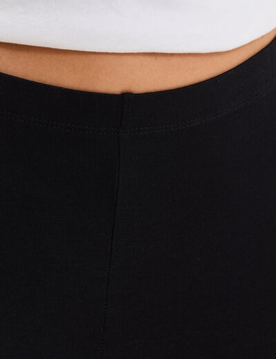 Legging &eacute;lastiqu&eacute; 7/8&egrave;me noir femme