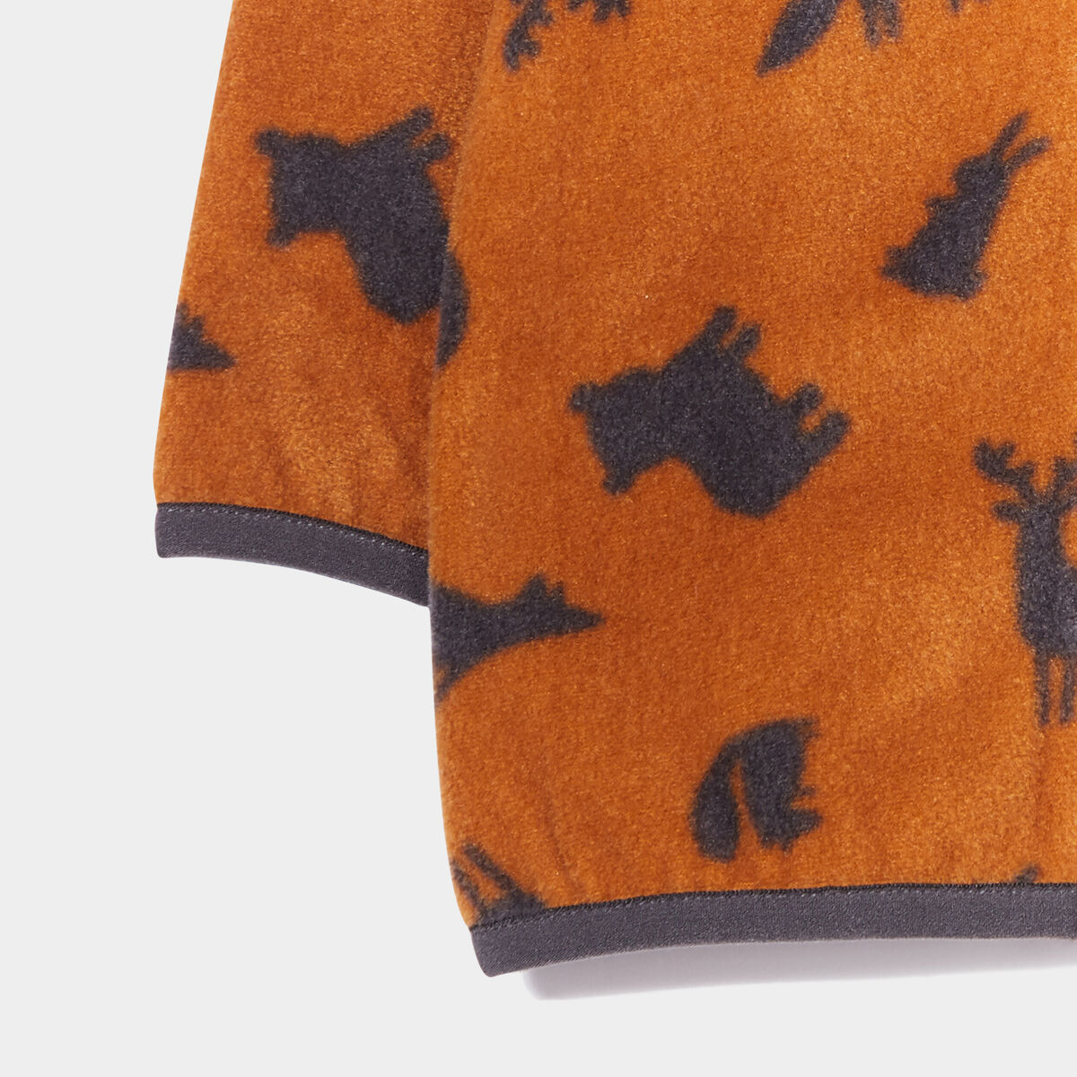 Gilet polaire zippé col montant marron cognac bébé garçon