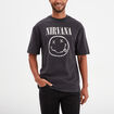 T-shirt manches courtes coton Nirvana gris foncé homme