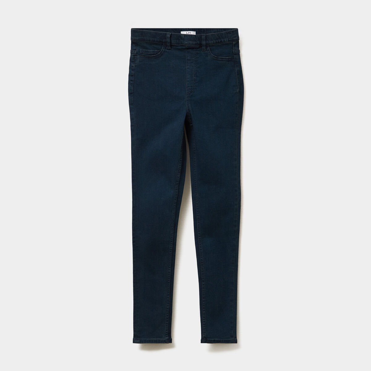 Jegging skinny taille haute denim blue black femme