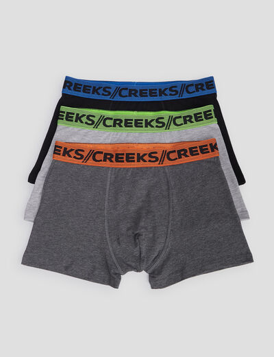 Lot 3 boxers noir homme