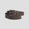 Ceinture embossée Creeks gris homme