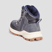 Bottines zippées Trappeur Barato bleu garçon