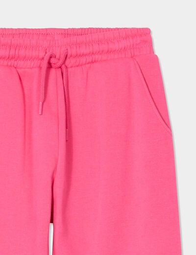 Pantalon de jogging droit rose fushia fille