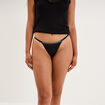 String avec strass noir femme
