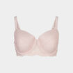 Soutien-gorge emboîtant à dentelle Izzie rose pastel femme grande taille