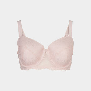 Soutien-gorge emboîtant à dentelle Izzie rose pastel femme grande taille