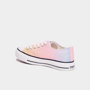 Tennis en toile à lacets Creeks multicolore fille