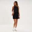Short fluide taille &eacute;lastiqu&eacute;e noir femme