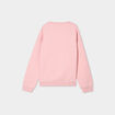 Sweat col rond manches longues rose clair fille