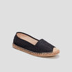 Espadrilles à sequins noir femme