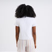Gilet matelassé sans manches blanc femme