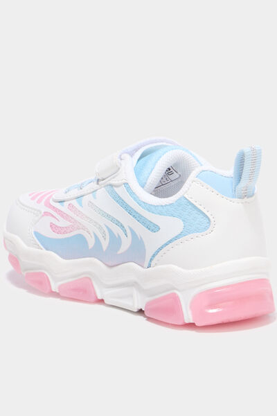 Baskets running semelles lumineuses multicolore fille