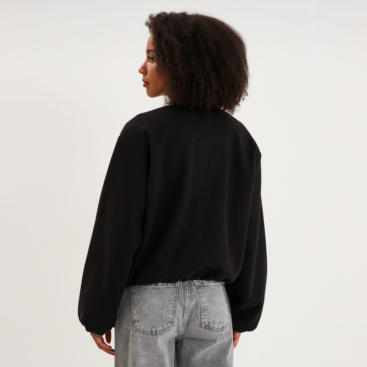 Veste boule oversize noir femme