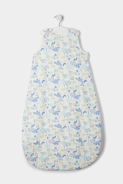 Gigoteuse coton TOG 1 sans manches blanc bébé