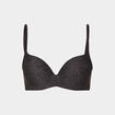 Soutien-gorge push-up microfibre gris foncé femme