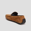 Mocassins en cuir sable homme