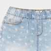Short en jean taille élastiquée denim triple stone fille