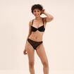 Soutien-gorge corbeille padd&eacute; noir femme