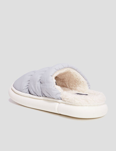 Chaussons mules matelassés Liberto bleu clair femme
