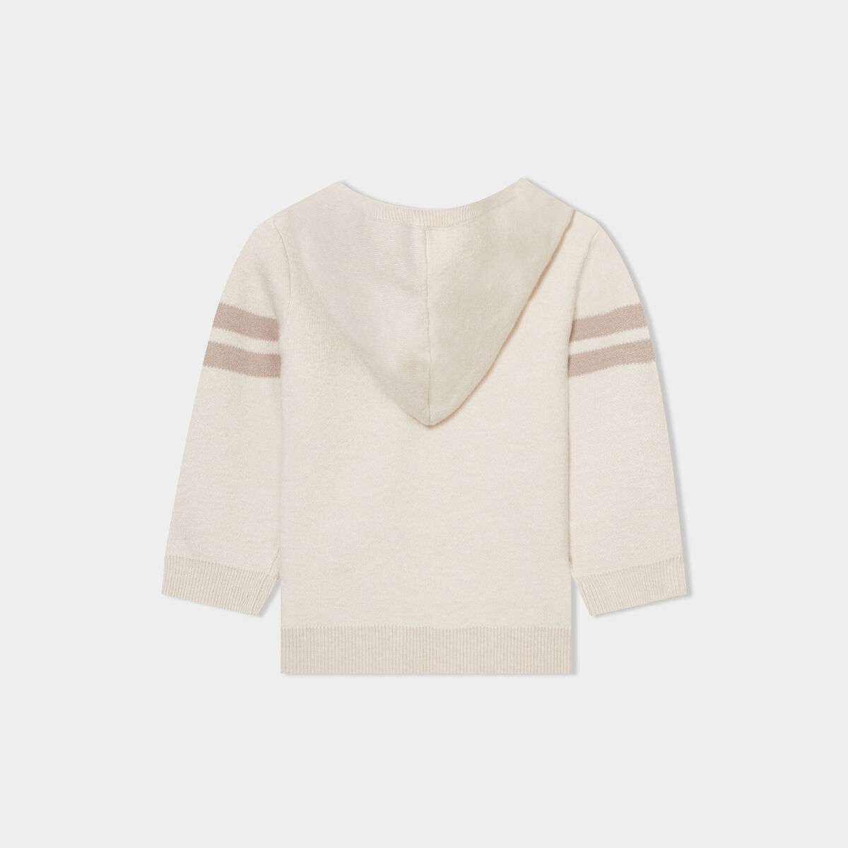 Pull à capuche manches longues Creeks beige bébé garçon
