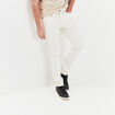 Jeans slim 5 poches denim blanc homme