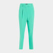 Pantalon jambes larges à pinces vert menthe femme