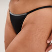String avec strass noir femme