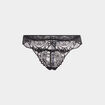 String en dentelle noir femme