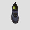 Baskets running à scratchs Trappeur bleu marine garçon