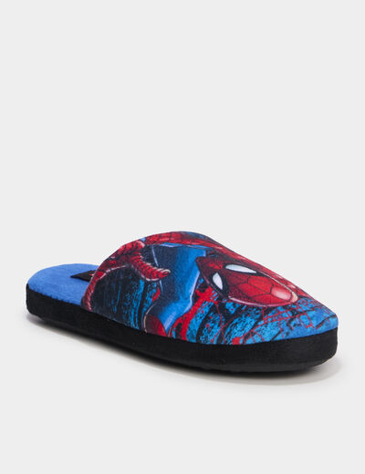Chaussons mules Spider-Man bleu gar&ccedil;on