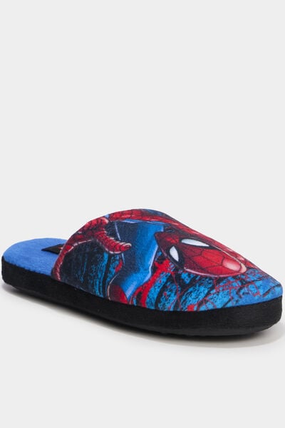 Chaussons mules Spider-Man bleu gar&ccedil;on
