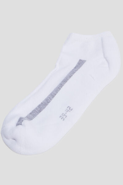 Lot 10 paires chaussettes blanc homme