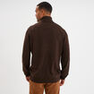 Pull col roul&eacute; manches longues marron fonc&eacute; homme