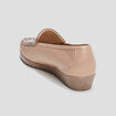 Mocassins en cuir compensés pied large multicolore femme