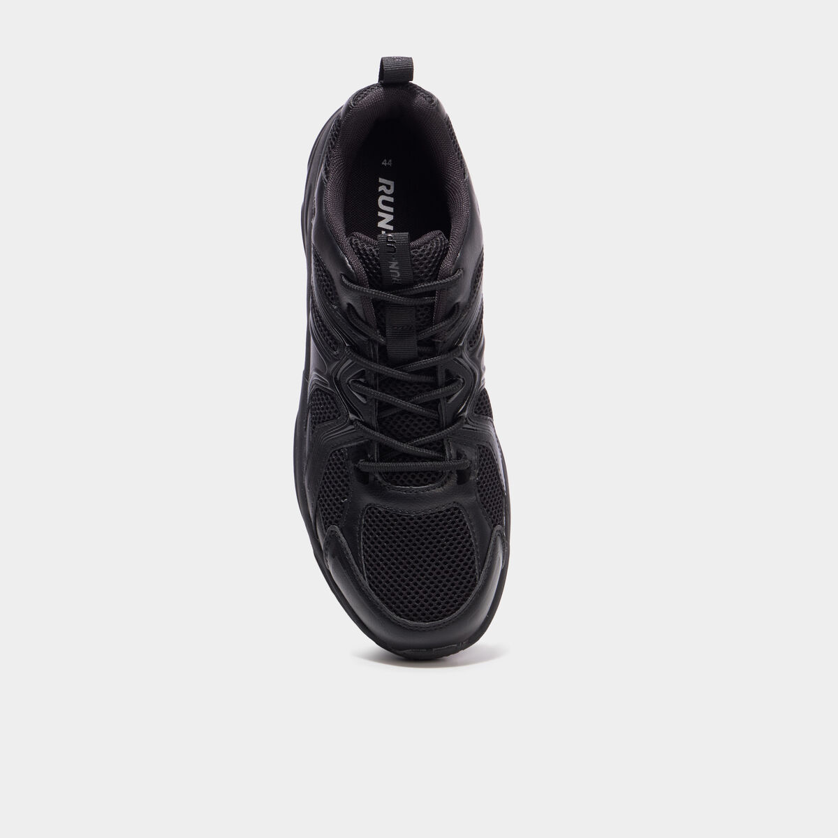 Baskets running &agrave; lacets noir homme